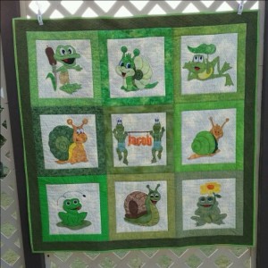 Frog and Snail Baby Quilt