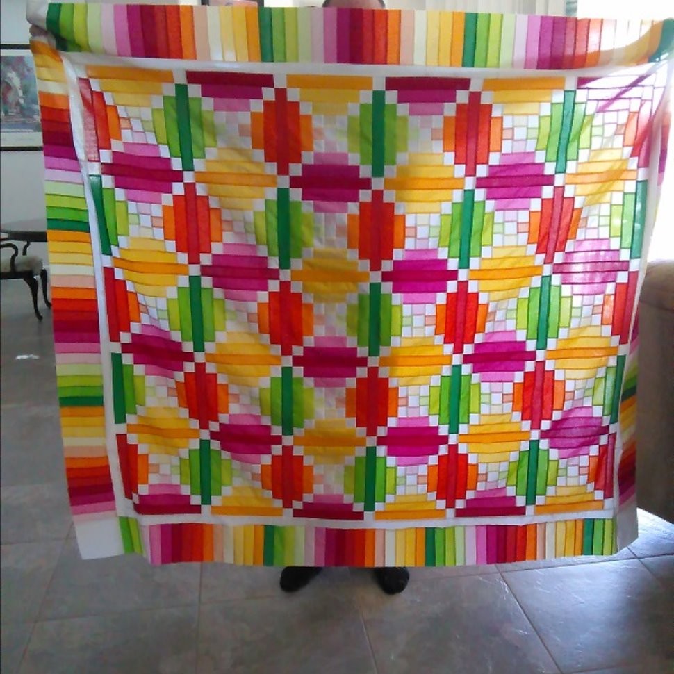 Fruit Slices Quilt Top Quiltsby me