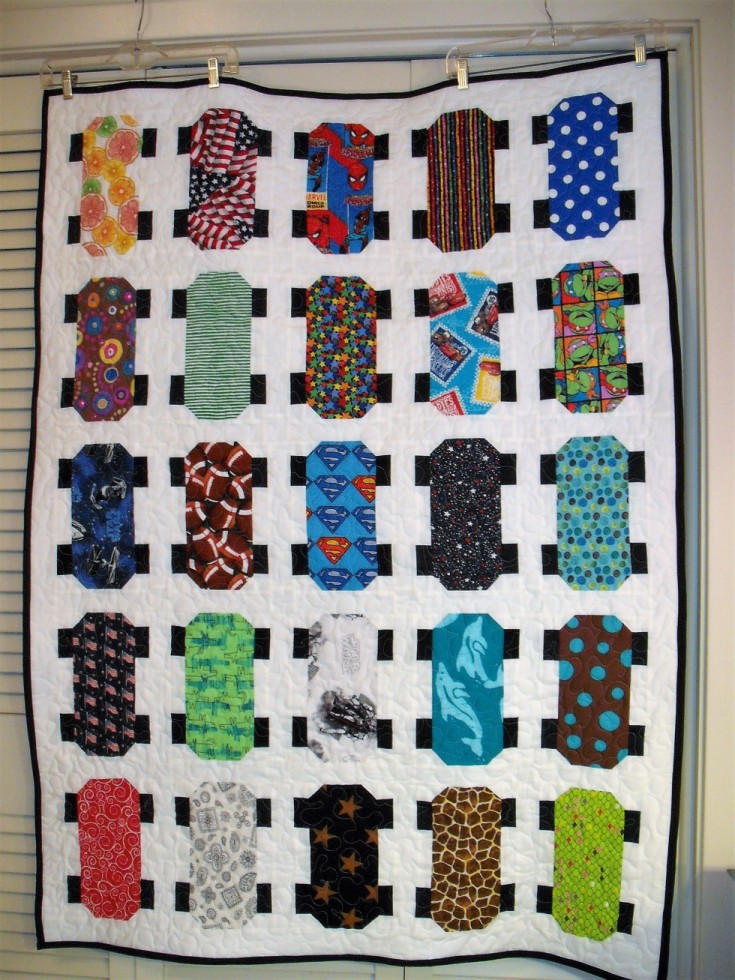 Skateboard Quilt | Quiltsby.me