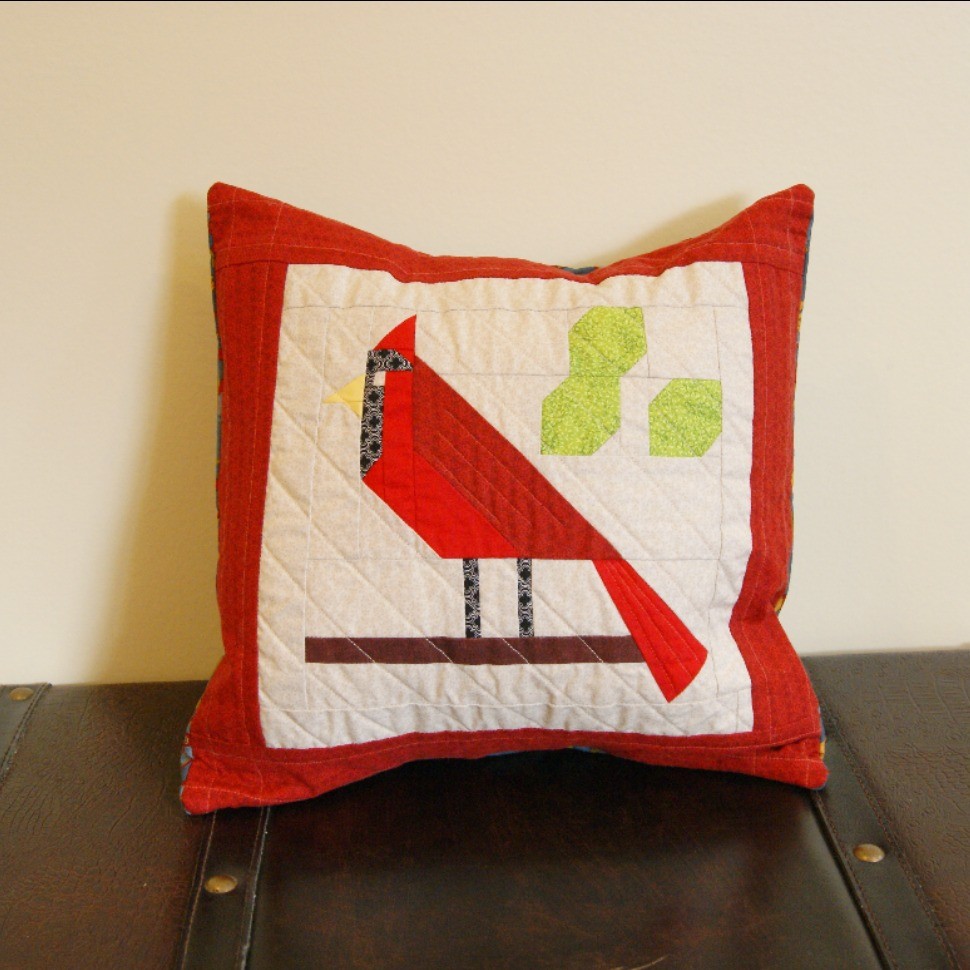 Cardinal pillow