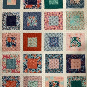 Framed Square Quilt for Twin Girls 2 of 2