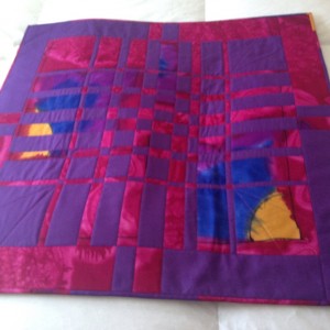 Convergence quilt wall hanging