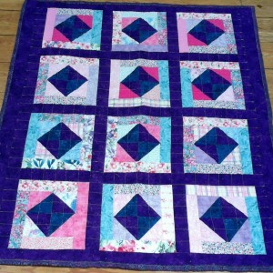 Little purple squares quilt