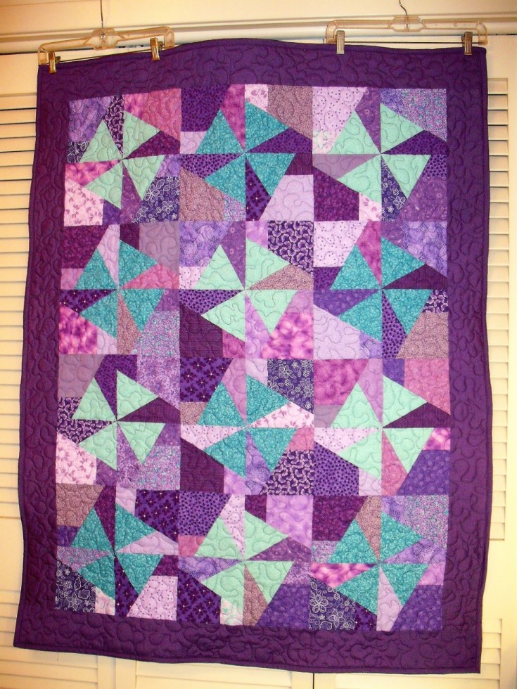 JCY's Purple and Turquiose Quilt