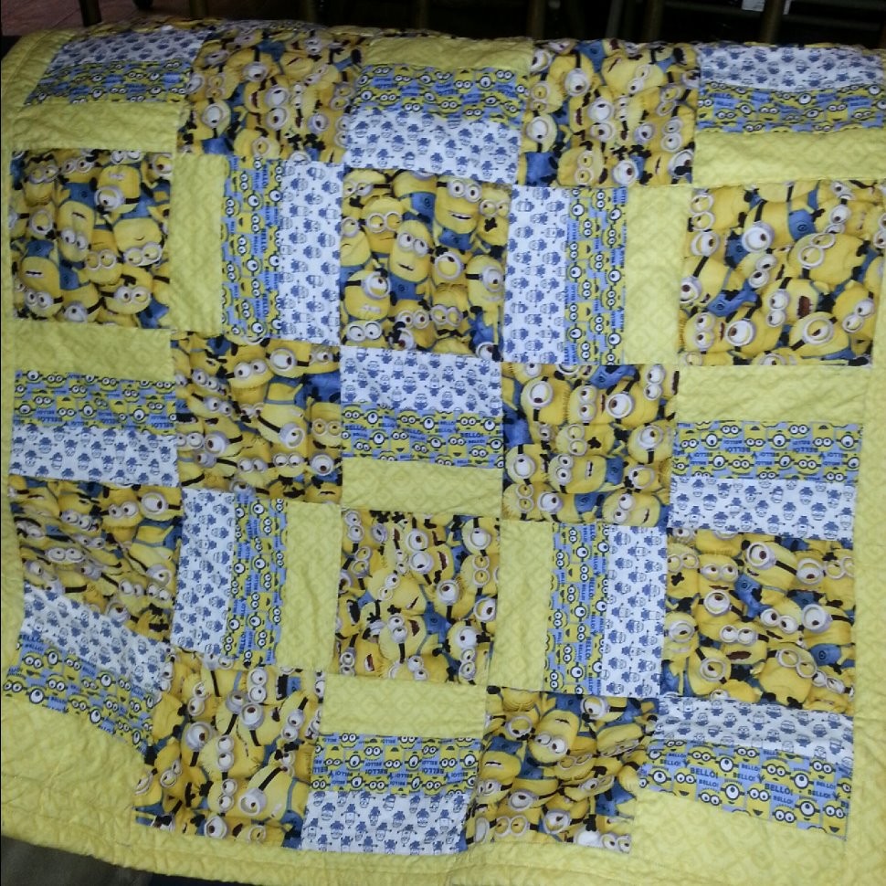 Minion baby quilt