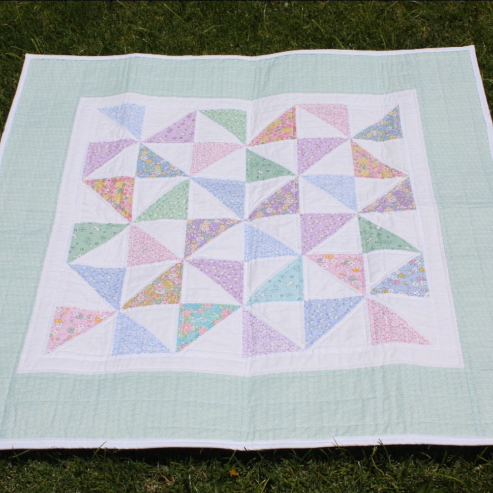 Baby Quilt - Pinwheels