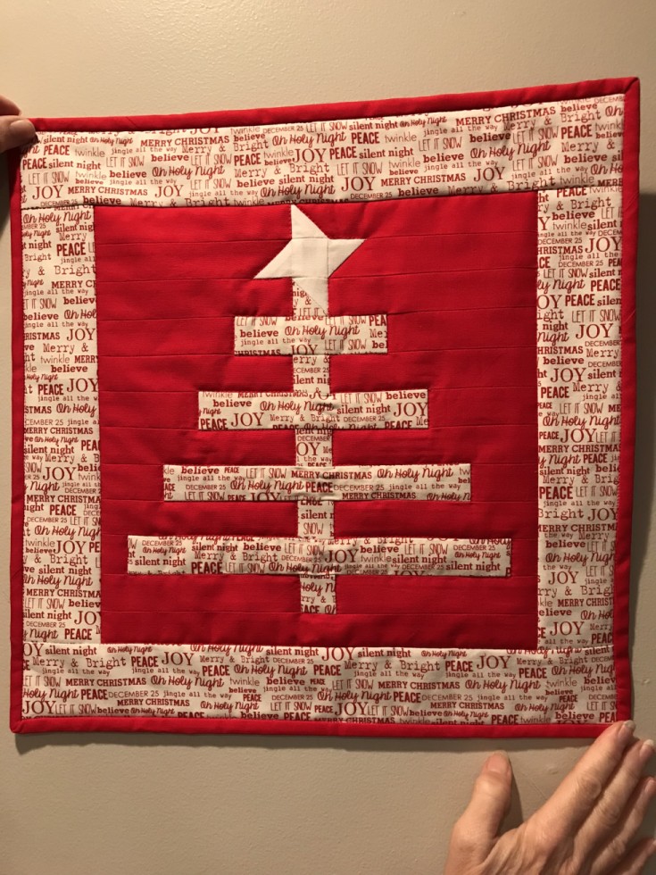 Another Christmas Tree Mini-Quilt
