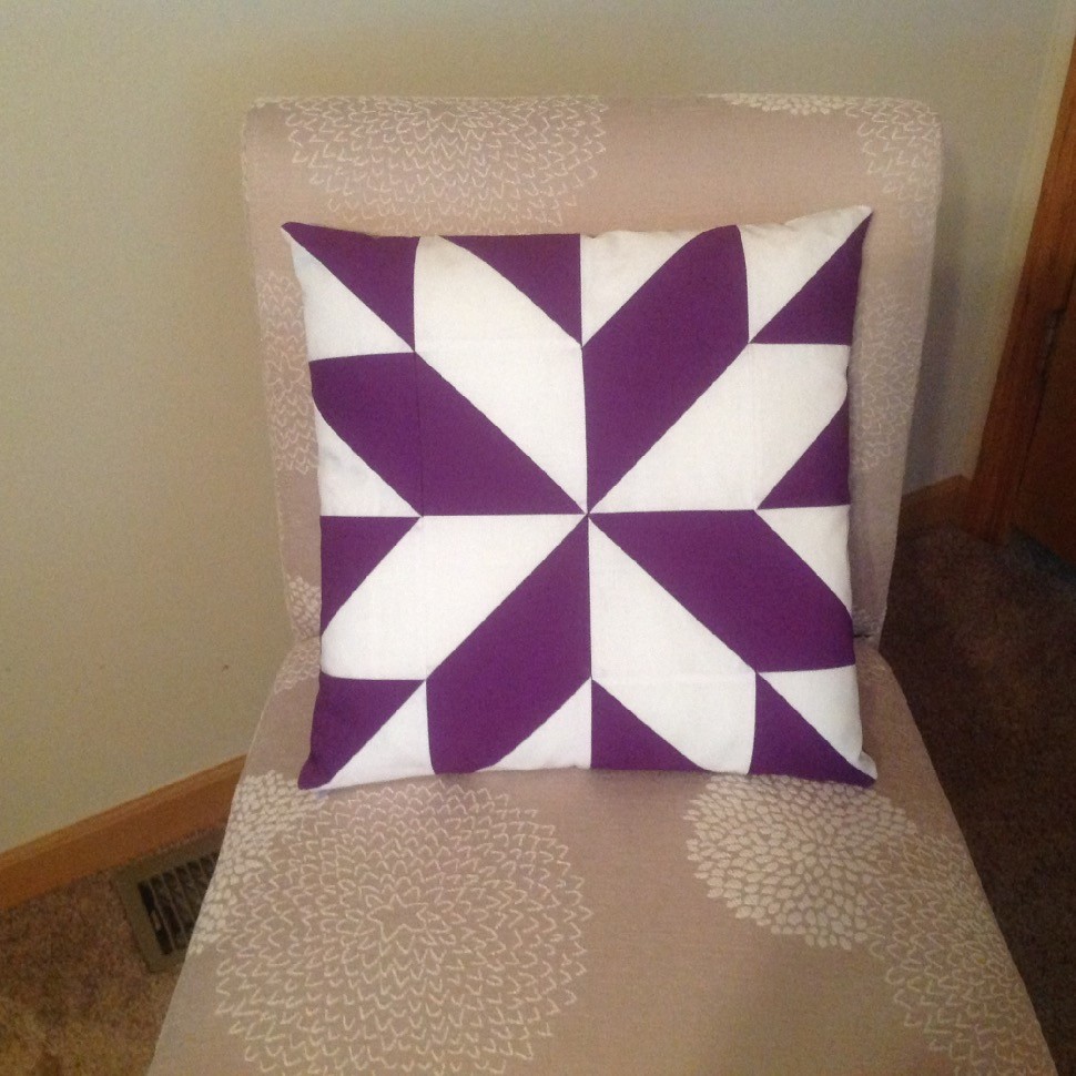 Hunter s Star Quilt Block Pillow Quiltsby me