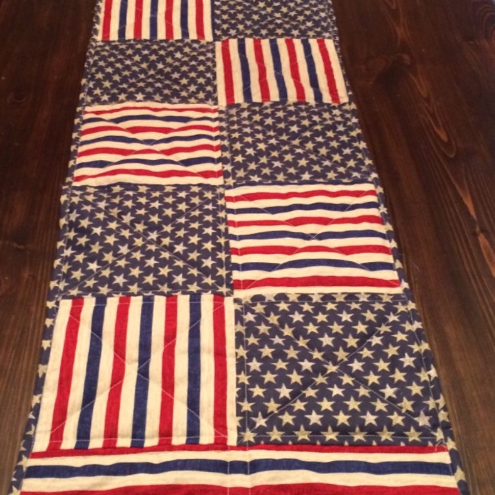 Patriotic table runner