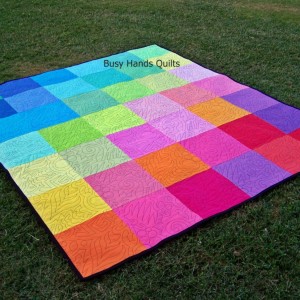 Rainbow Picnic Quilt Blanket