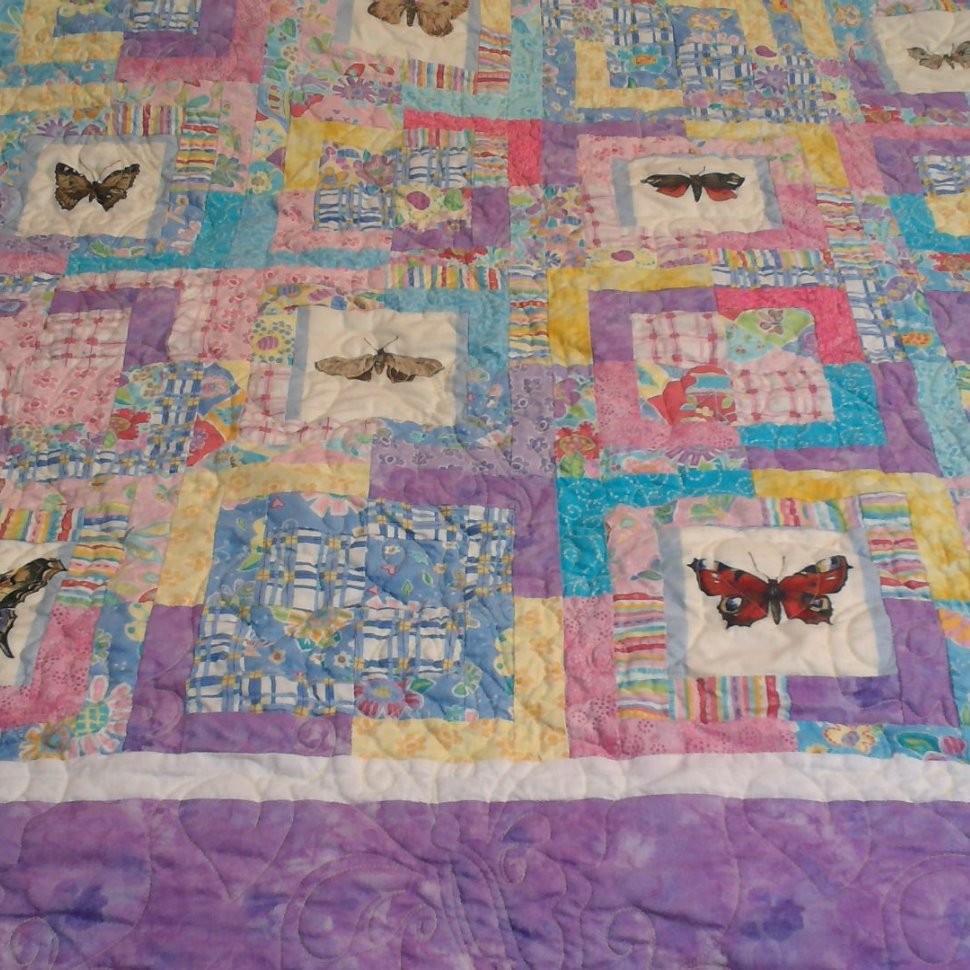 Triple butterfly quilt for my daughter