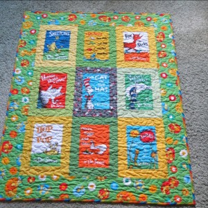 Dr. Seuss baby girl (twin) crib quilt