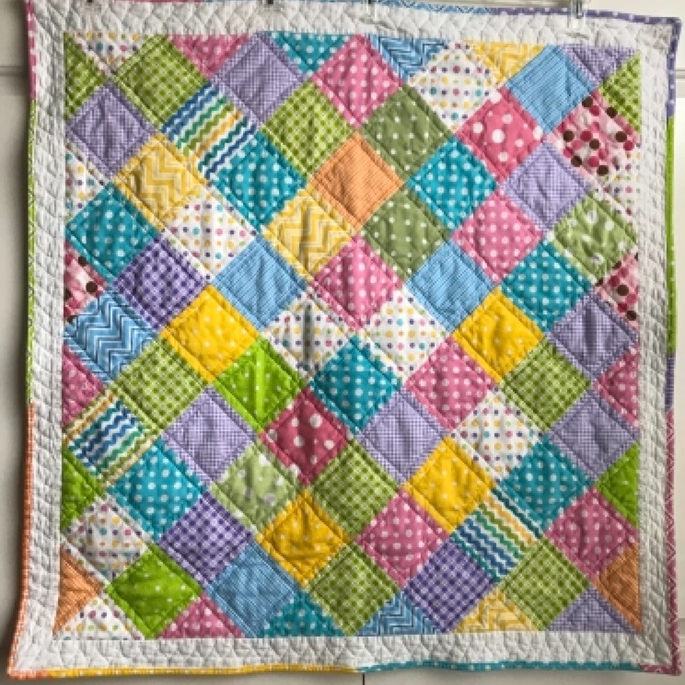 Charm Quilt on point
