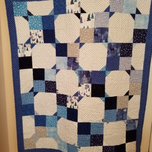 Roundabout Quilt Winter Scenery Flannel