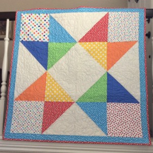 Primary Colors Baby Boy Quilt