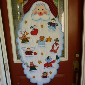Santa Face Door Panel