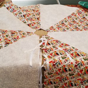 Christams tree skirt for Wiese Family