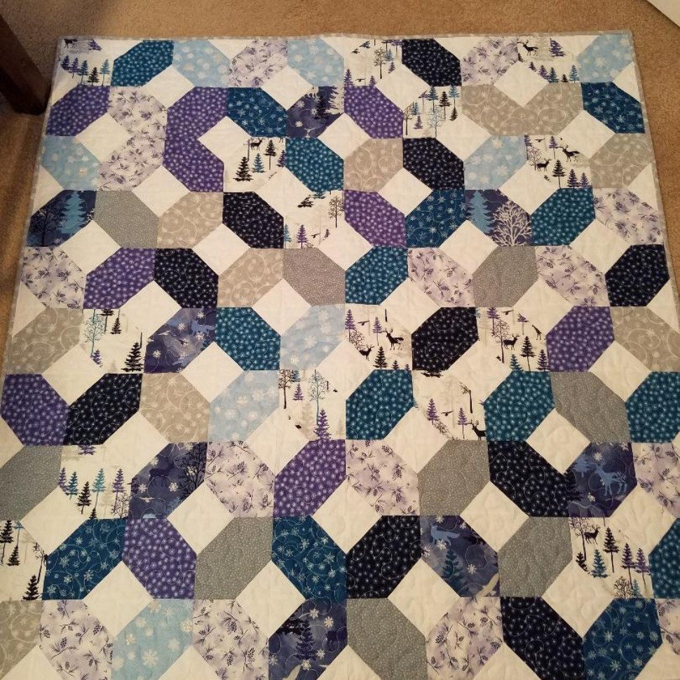 X's and O's baby quilt