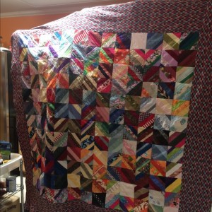 Thrift Store String Quilt As You Go