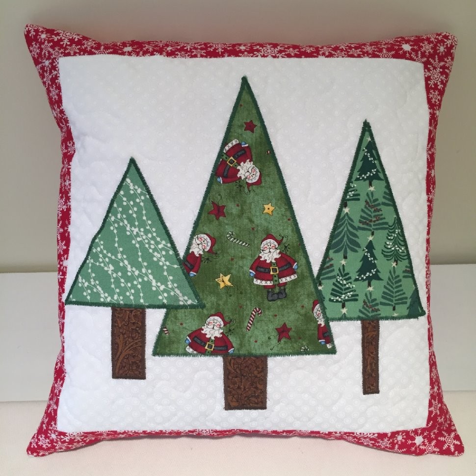 Christmas tree pillow