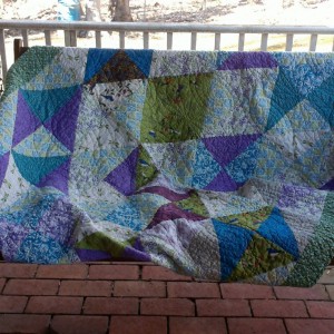 Half Rectangle Triangle quilt