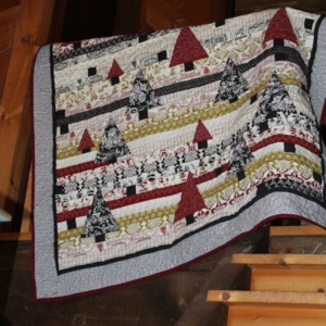 Christmas Past strip quilt