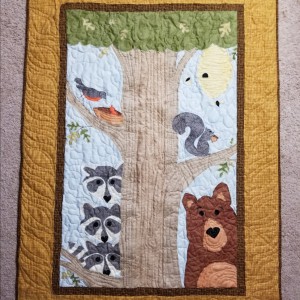 Woodland Creatures baby quilt