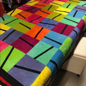 Rob Appell’s Slice-a-Block - my dyed fabrics