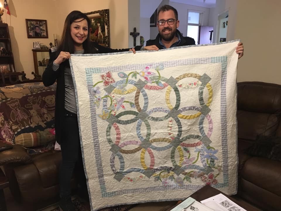First Double Wedding Ring Quilt III