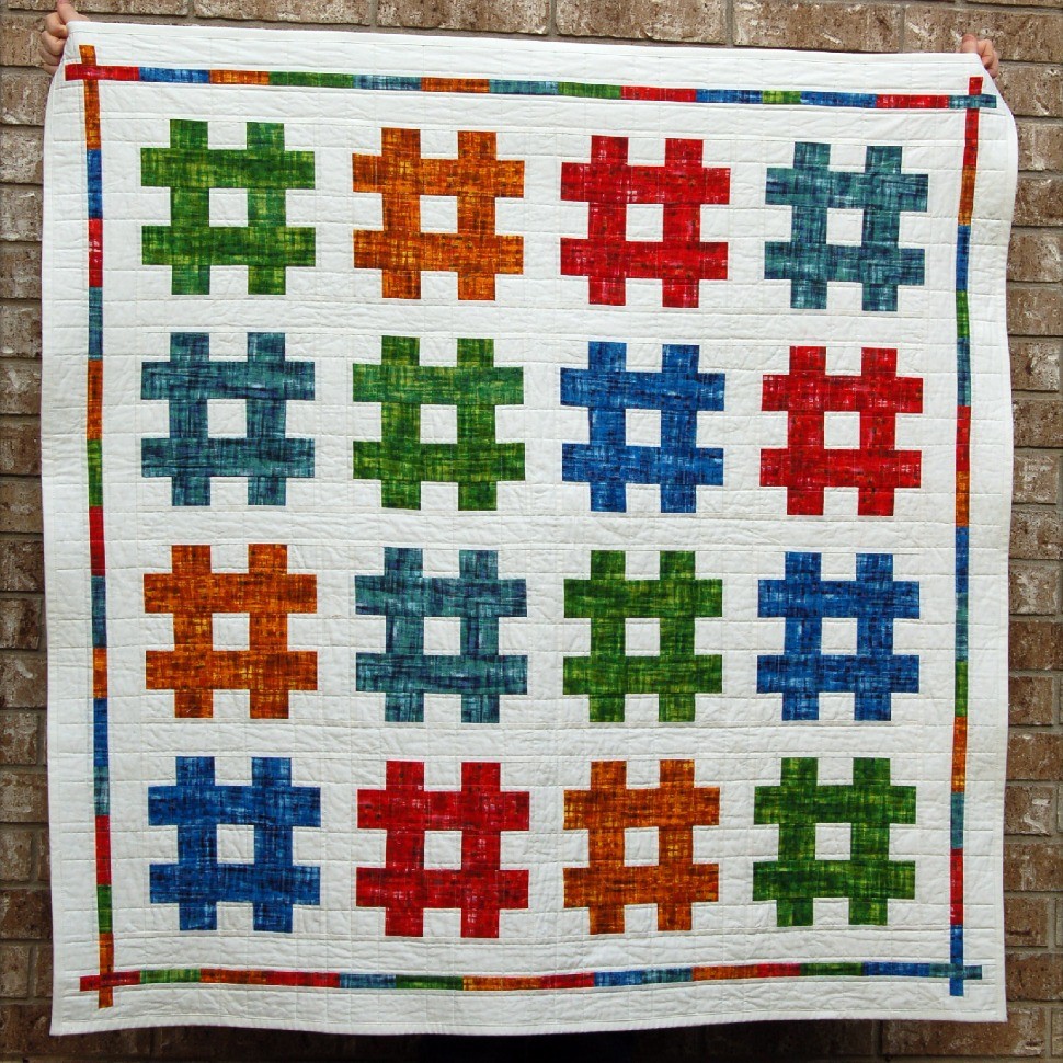 Painted Hashtag Quilt