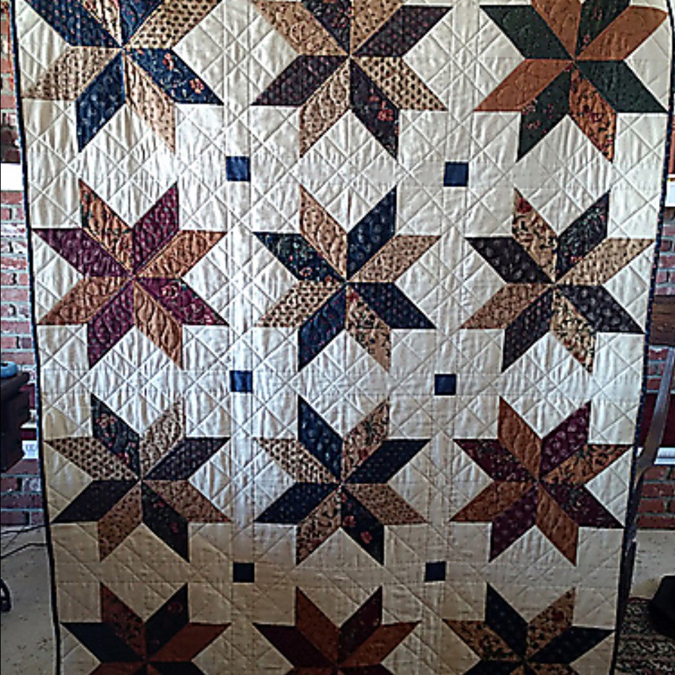 Kansas Troubles LeMoyne Star Quilt Quiltsby me