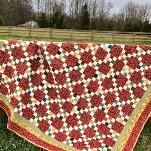 Scrapy Ninepatch Quilt