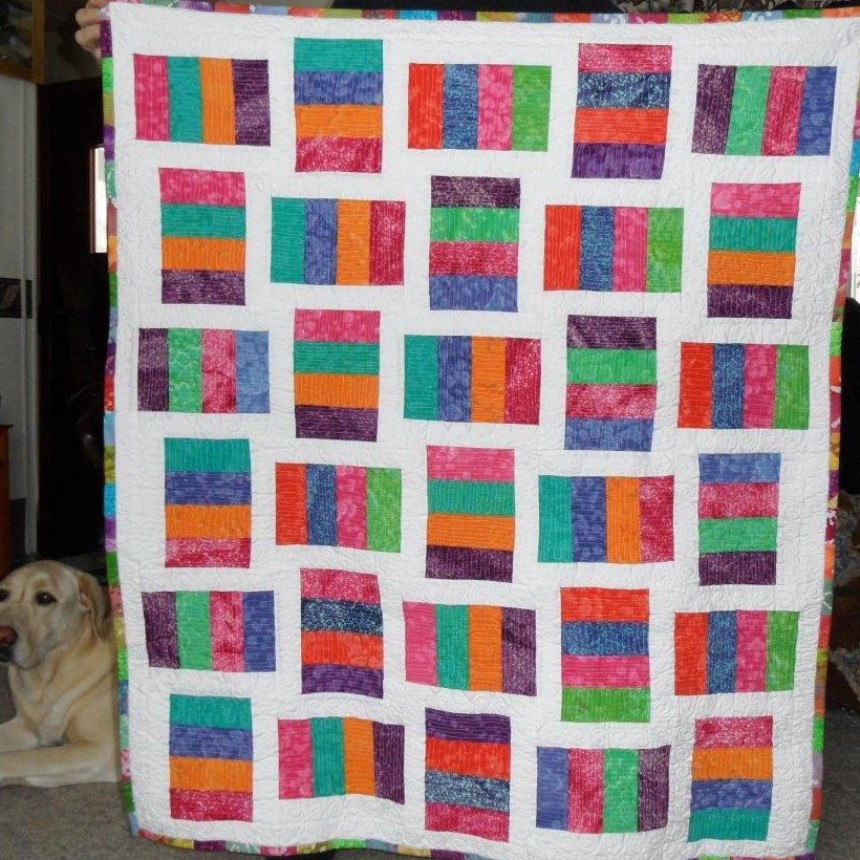 Coin Quilt With A Little Pizzazz Quiltsby me