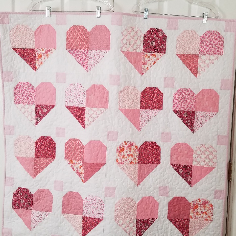 Hearts Baby Quilt