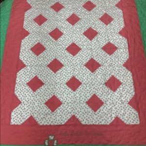 X & O Baby quilt