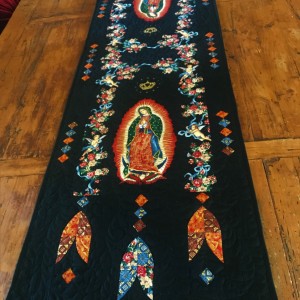 Guadalupe table runner in black