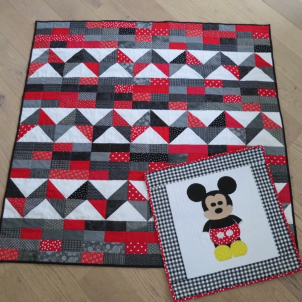 Mickey Mouse Pillow cover and quilt