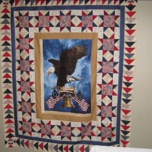 Peggy's Quilt #35 Old Glory Eagle Patriotic Quilt