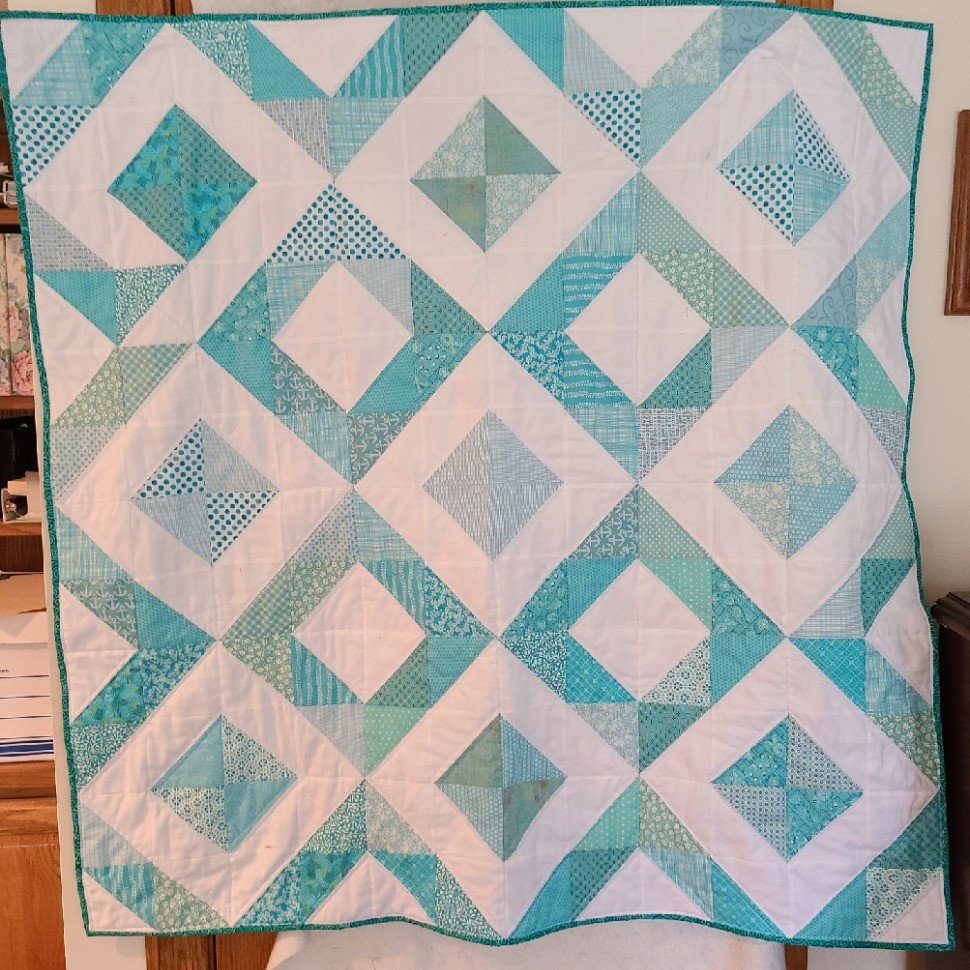 Baby quilt with a boo-boo
