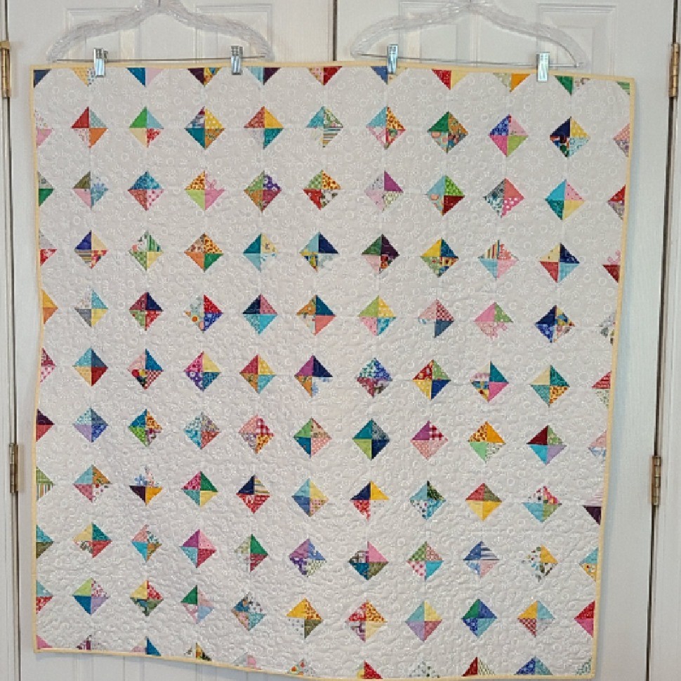 Scrappy Snowball Quilt