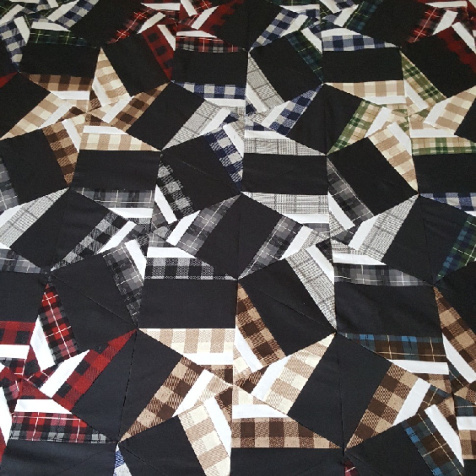 Plaid 60 degree star