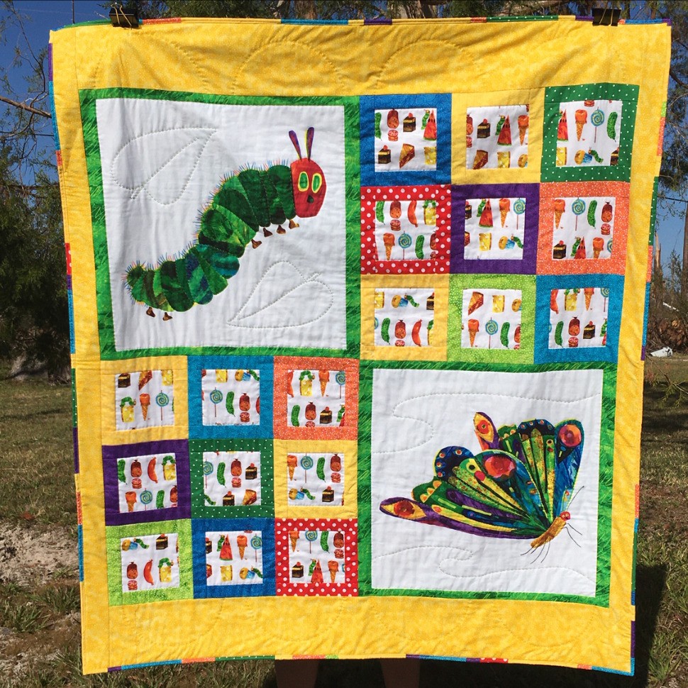 Hungry Caterpillar Baby Quilt