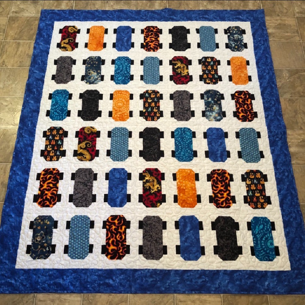 Skateboard Quilt by MSQC