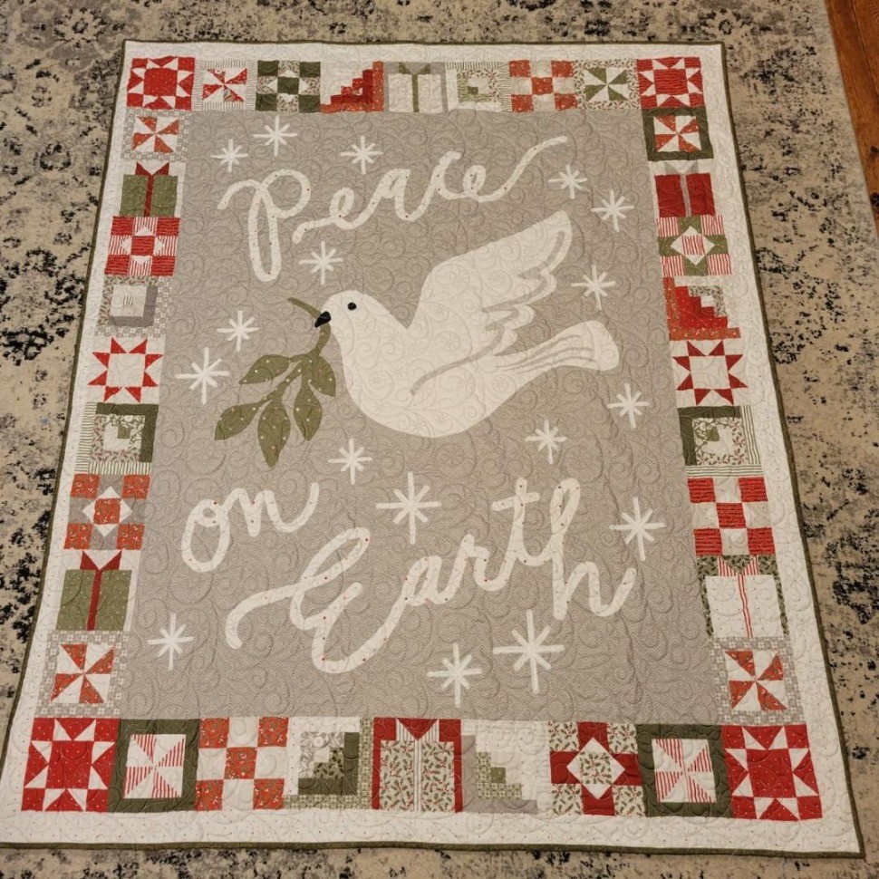 Peace on Earth panel by Lella Boutique