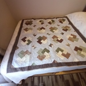 Earth Tones small Baby Quilt