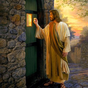 Jesus standing at the door…