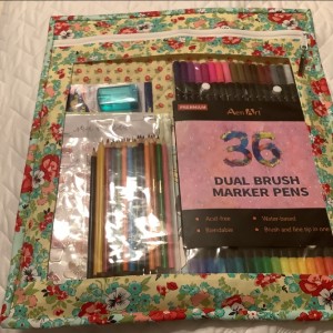 Project bag for markers and pencils