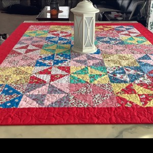 Broken Dishes table topper