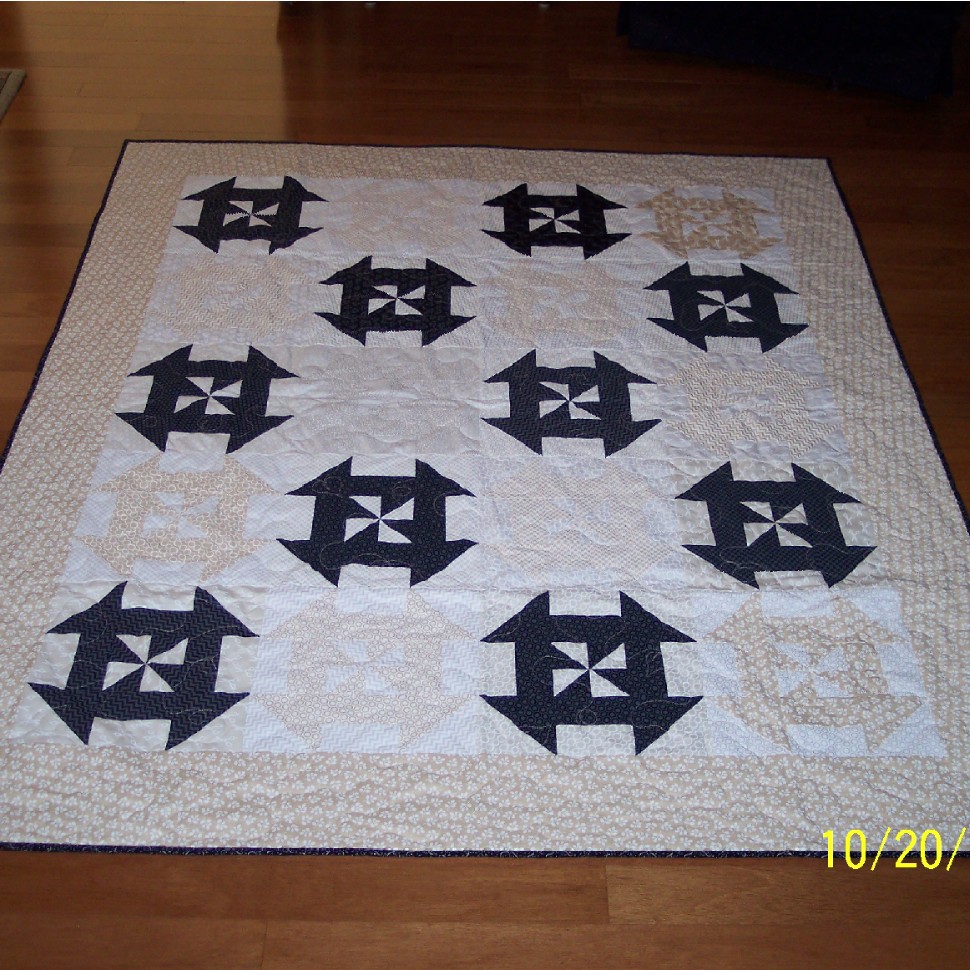 Patty s Disappearing Pinwheel Churn Dash Quilt Quiltsby me