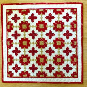 Patchwork of the Crosses in Red and White